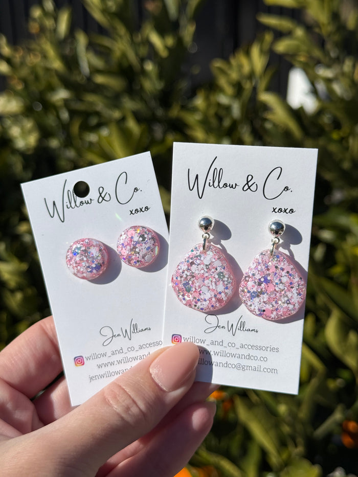 Mini Gem Dangle Blush Blizzard