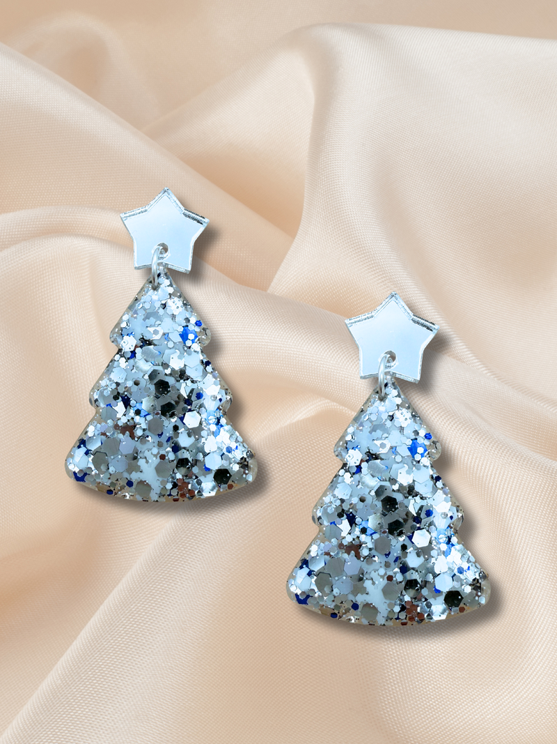 Large Christmas Tree Dangles Snow