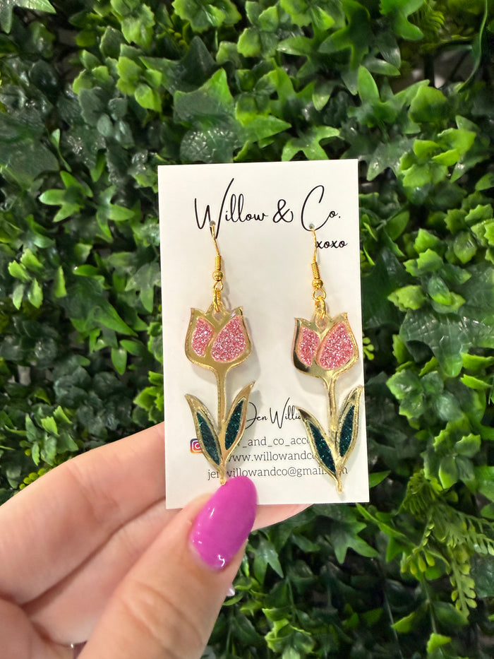 LARGE Frame Tulip Fine Pink