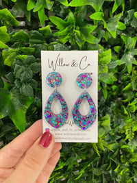 Featured Tear Dangle Peacock