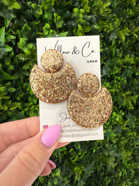 Statement Scoop Dangle Golden Hour