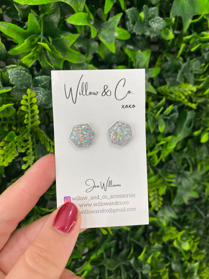 1.5 Hex Stud Fine Kaleidoscope