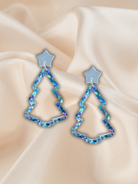 Large Frame Christmas Tree Dangle Seafoam