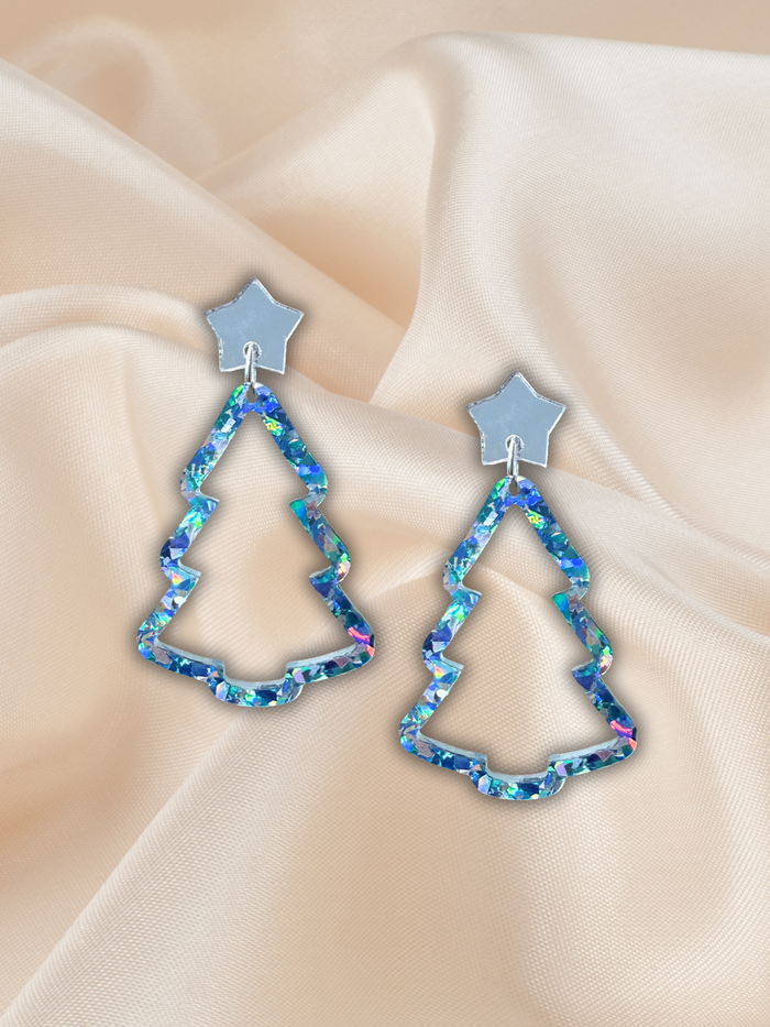 Large Frame Christmas Tree Dangle Seafoam