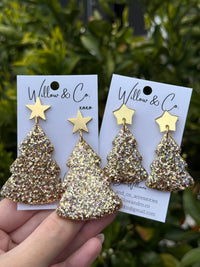 XL Christmas Tree dangle Pink Champagne