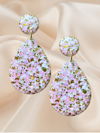 Large Dangle Golden Blush