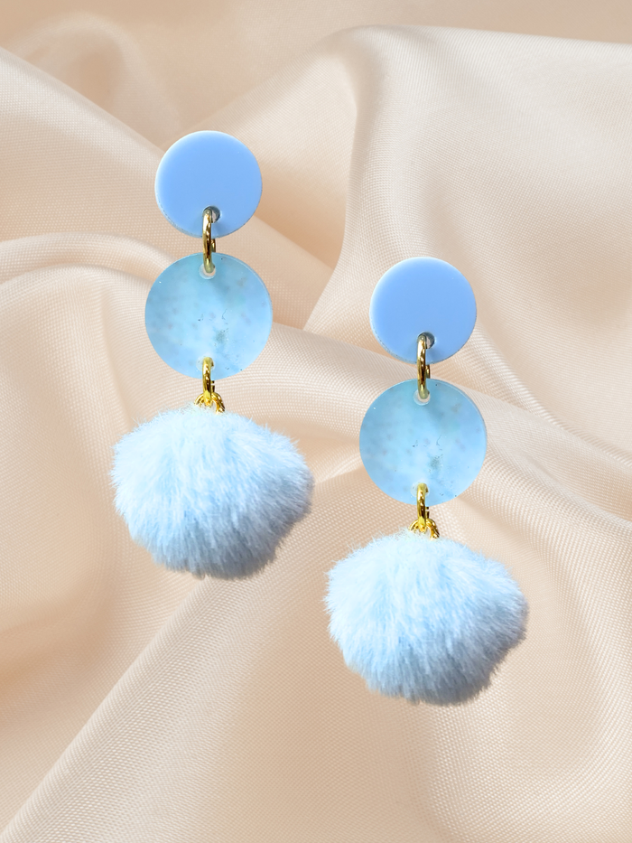 Large Bluebell Cloud Drop Dangle