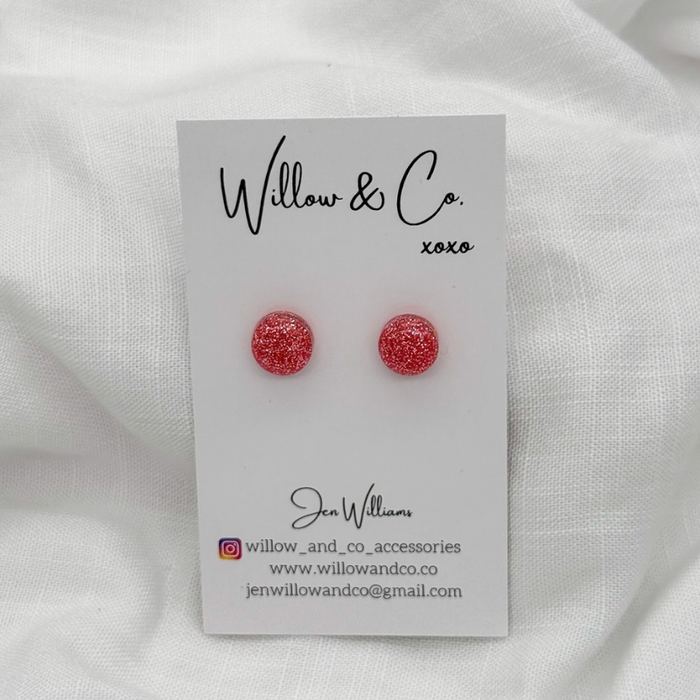 MINI Studs Peachy Pink