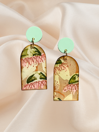 Hand painted Arch Dangle Gum nut Garden