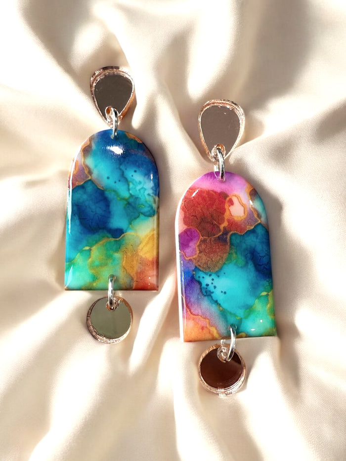 Triple Arch Acrylic Ink Bloom