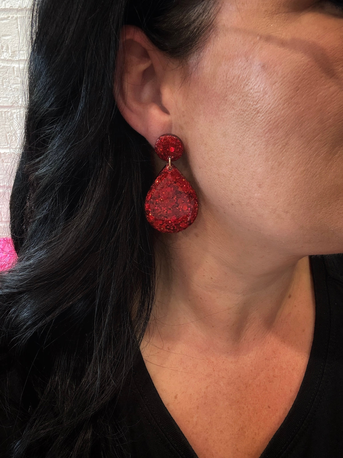 Large Dangle Ruby