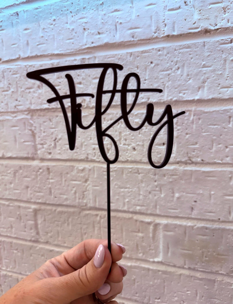 Fifty Cake Topper