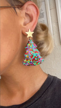 XL Christmas Tree Dangle Celebration Glitter