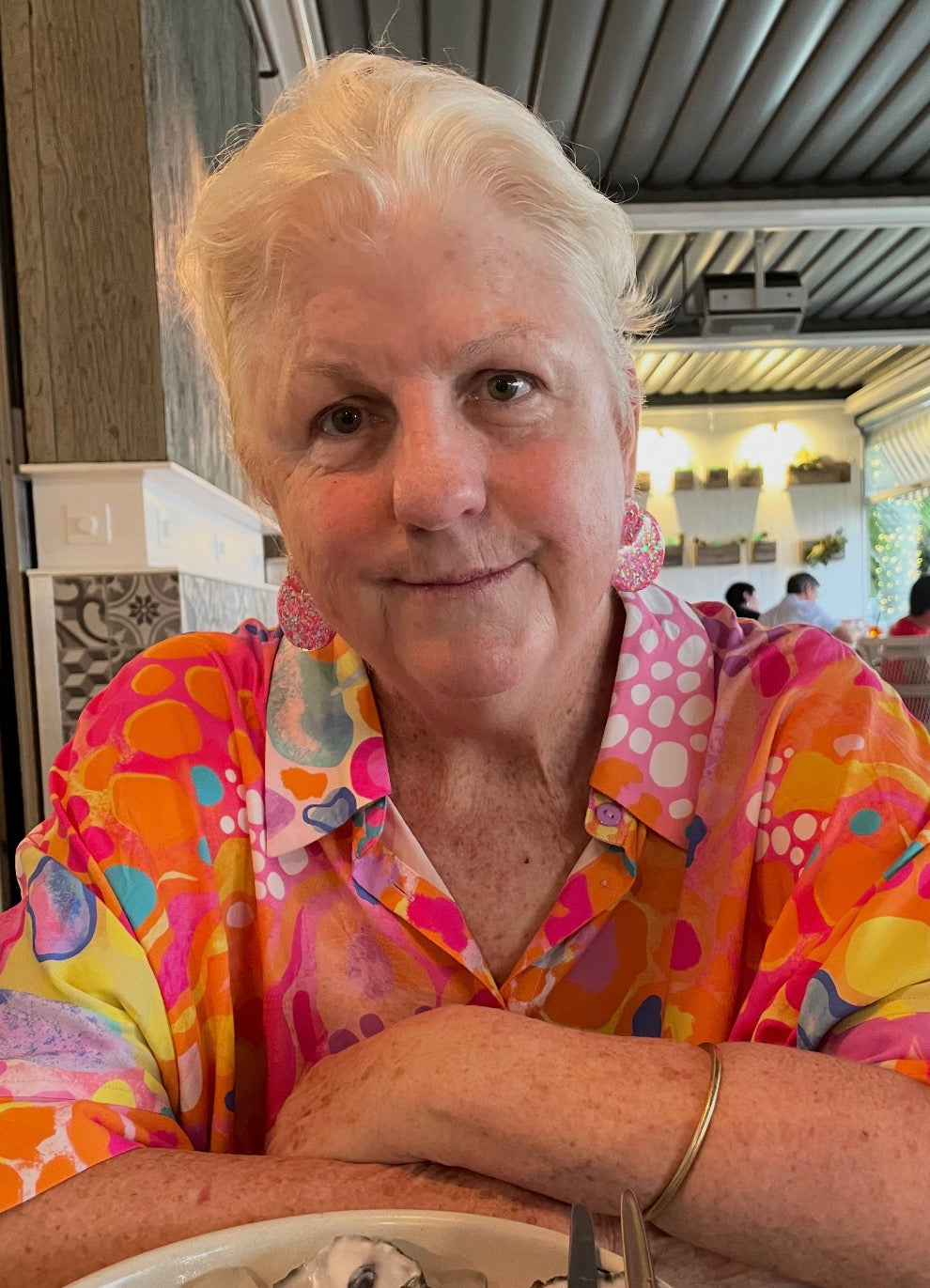 Statement Scoop Dangle Bubblegum Pink