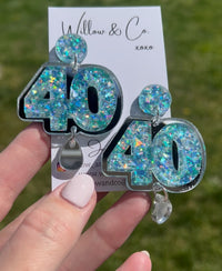 40 XL Birthday Dangle