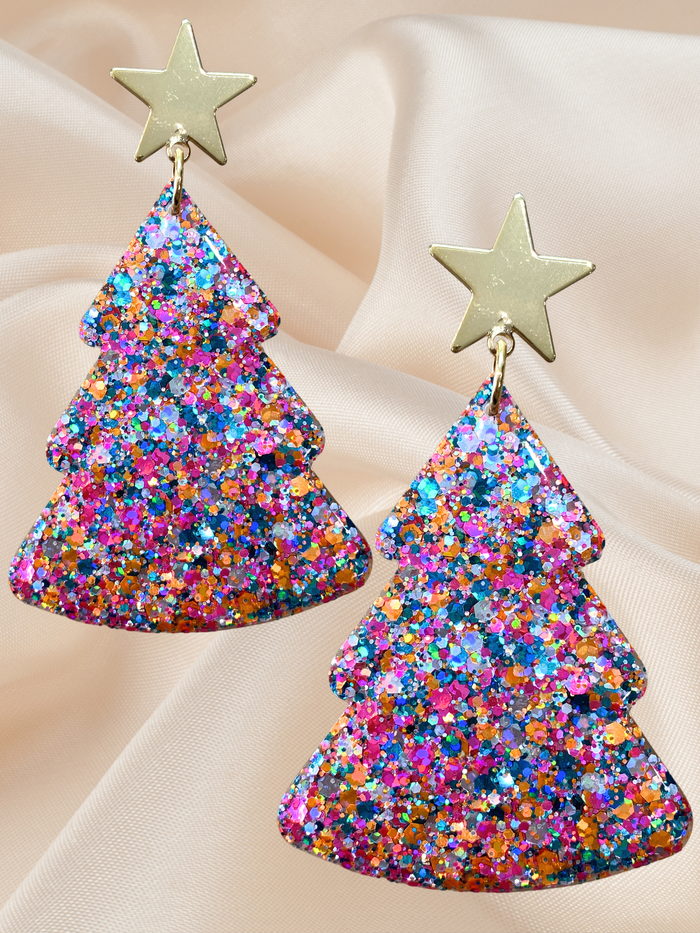 XL Christmas Tree Dangle Merry Bright