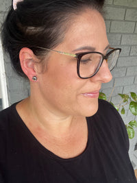 MINI Studs Leopard Luxe
