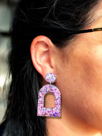 LARGE Arch Dangle Sugar Plum Sparkle