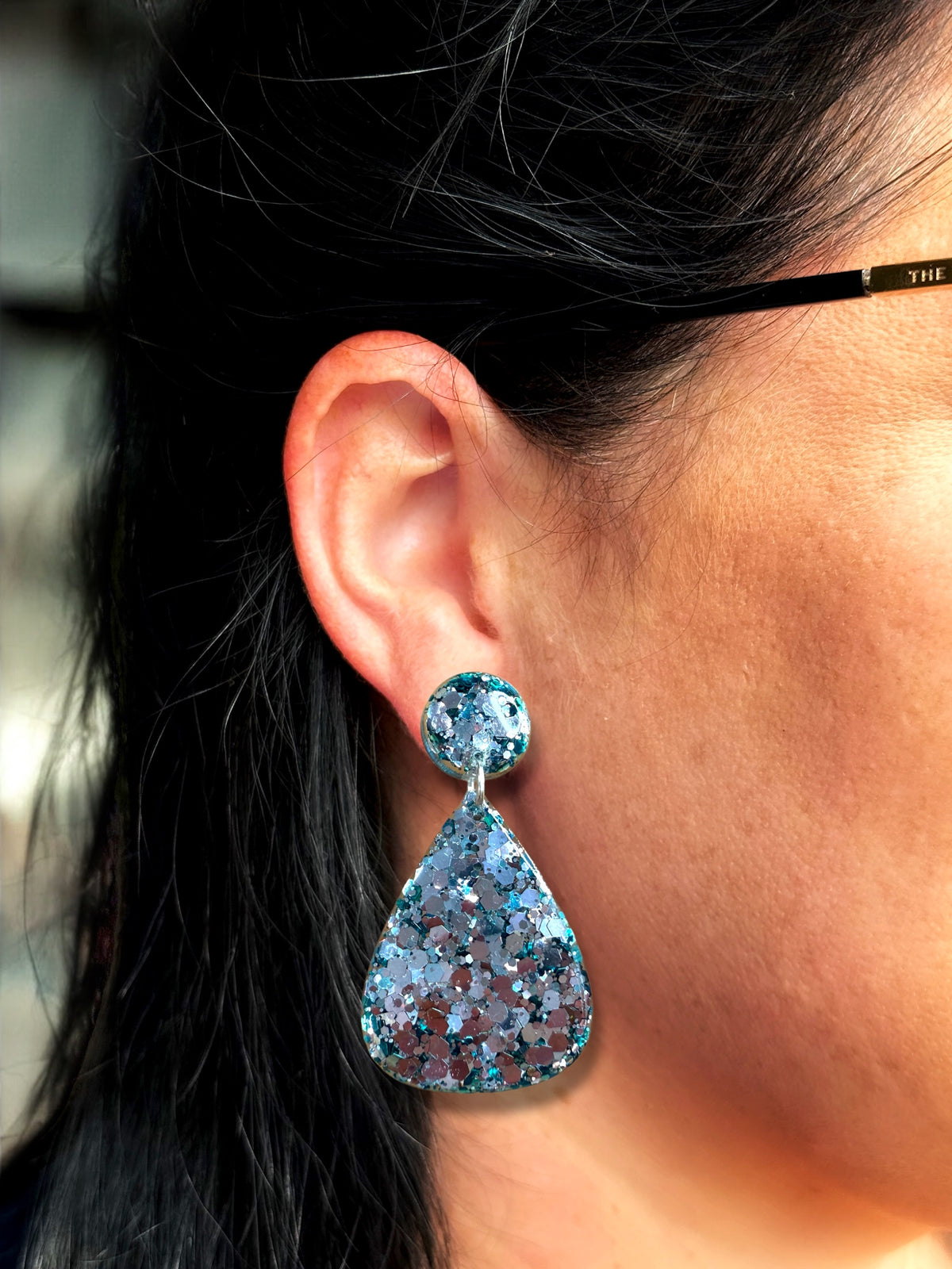 MIDI Teardrop Dangle Sea Foam Glow