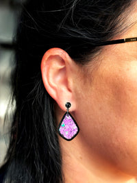 MINI Acrylic Frame Dangle Purple Berry