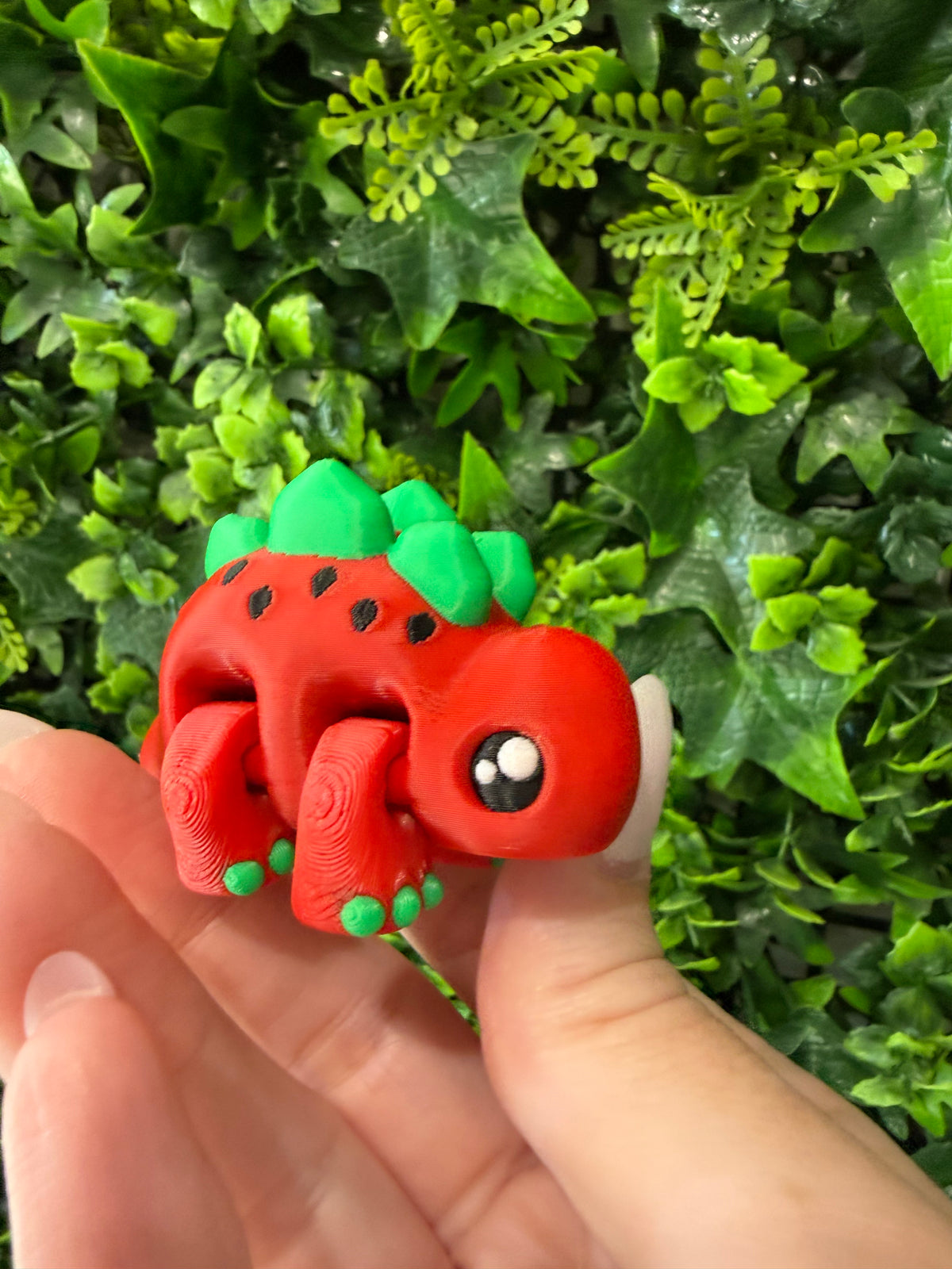 Watermelon Stegosaurus Fidget Pal