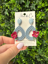 Florabelle Slate Blue Dangle