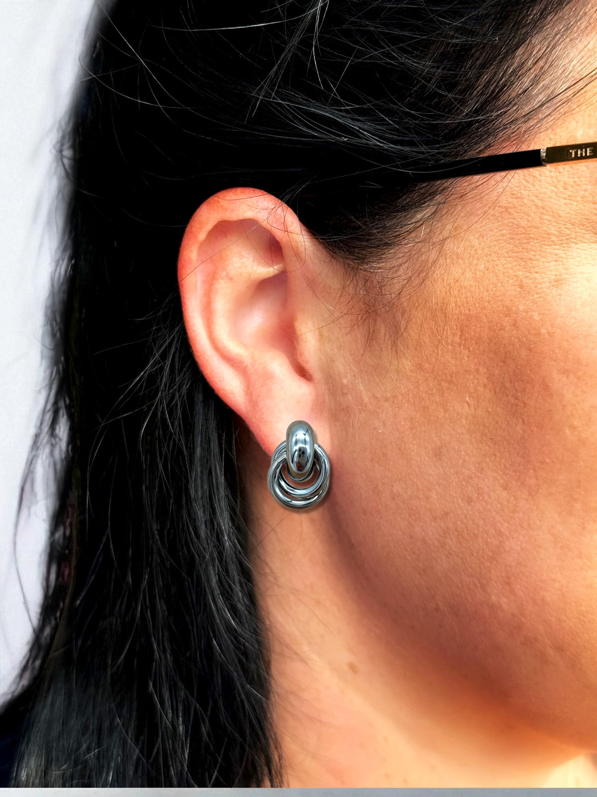 Loop Knot Stud Silver