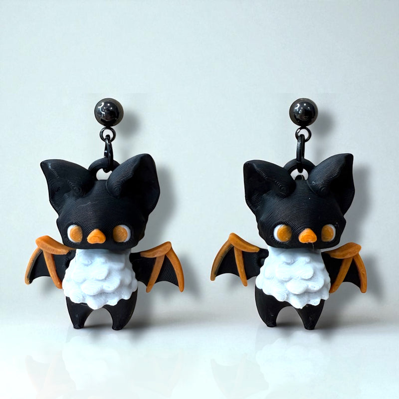 3D Bat Dangles Tangerine