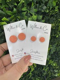 Mini Clay Stud Peachy Grove