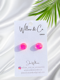 MINI Studs Vibrant Pink