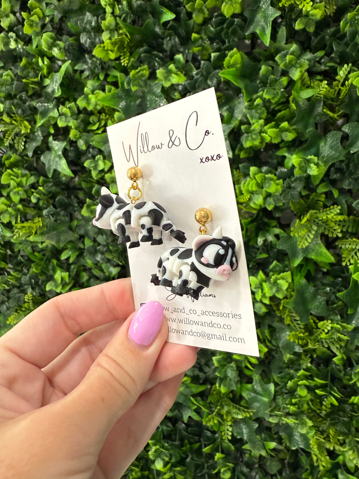 3D Dairy Cow Dangles