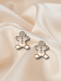 2cm CHRISTMAS GINGERBREAD MAN STUDS