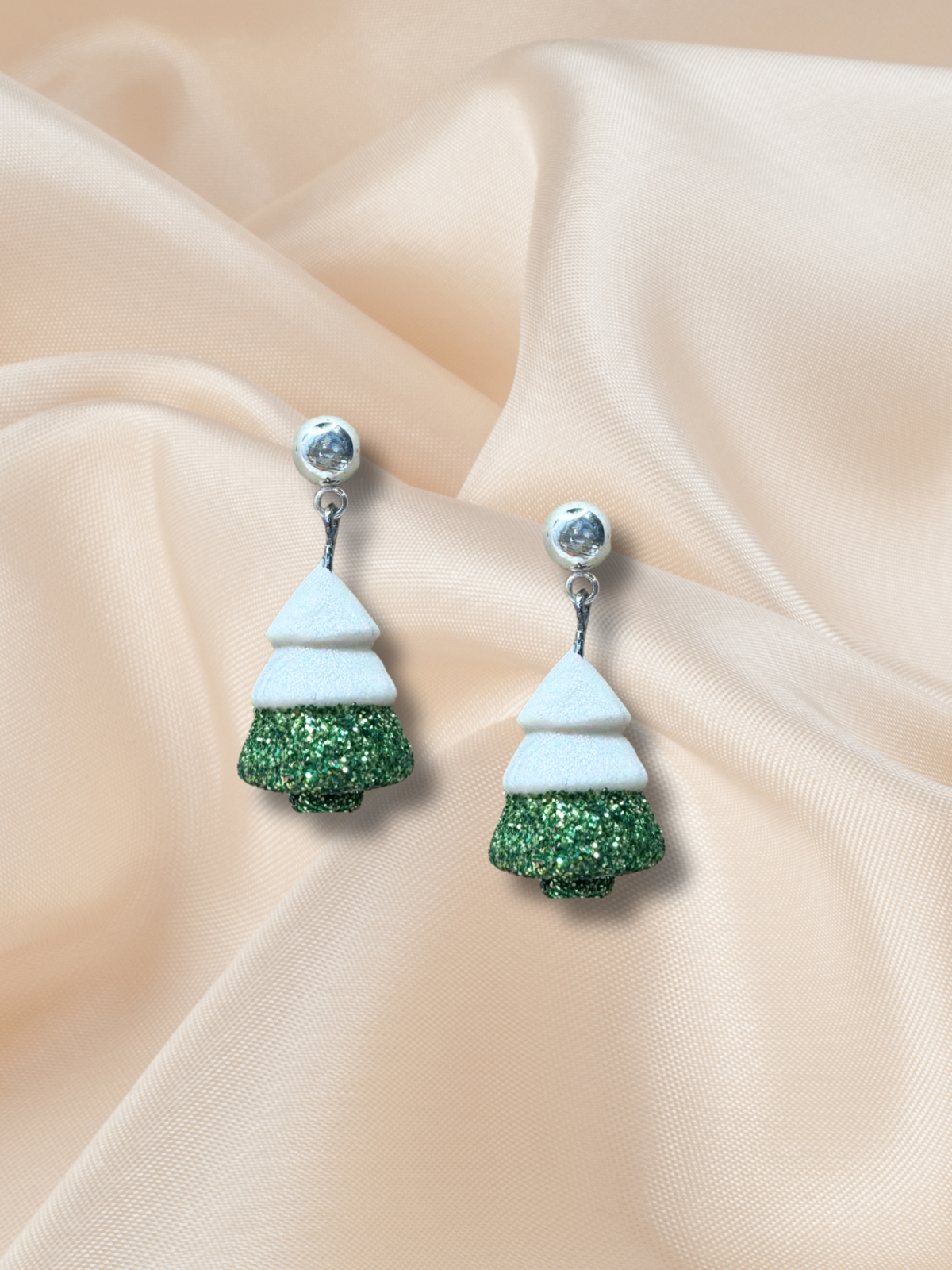 Clay Christmas Tree Dangle Green