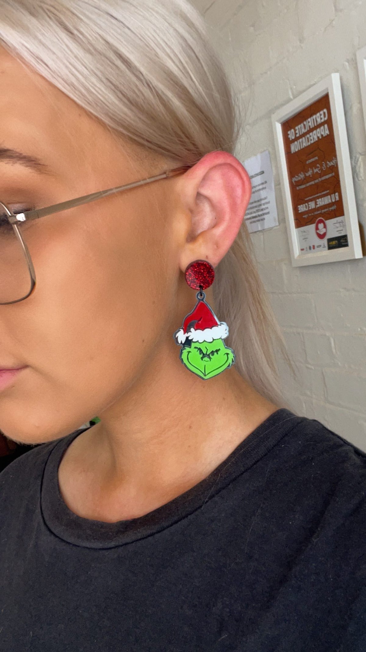 Large GRINCH DANGLE