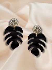 XL MONSTERA DANGLE BLACK