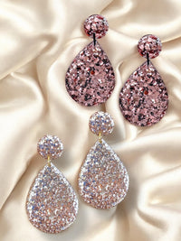 ✨ Vintage Champagne + Rosè Luxe Dangle Duo – Now with BONUS Mini Studs