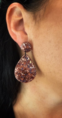 ✨ Vintage Champagne + Rosè Luxe Dangle Duo – Now with BONUS Mini Studs