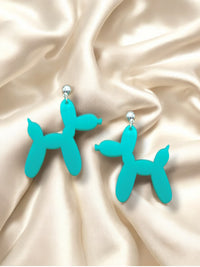 BALLOON PUPPY DANGLE TEAL