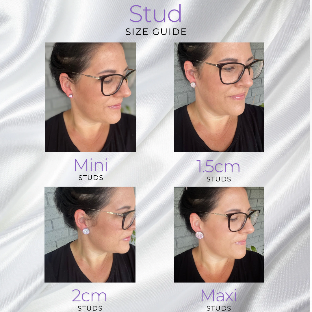 2cm Studs Steel Grey