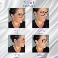 2cm Studs Steel Grey