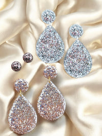 ✨ Vintage Champagne + Sterling Sparkle Dangle Duo – Now with BONUS Mini Studs
