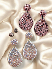✨ Vintage Champagne + Rosè Luxe Dangle Duo – Now with BONUS Mini Studs