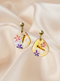 Mini hand-painted Gem Dangle Honey Bloom