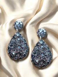 Large Dangle Slate Sparkle