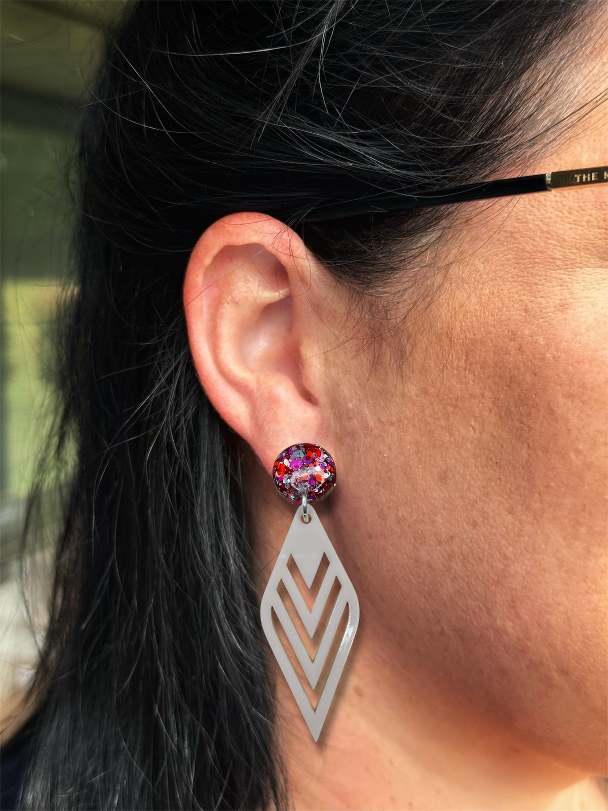 Large Art Deco Dangle Sweetheart