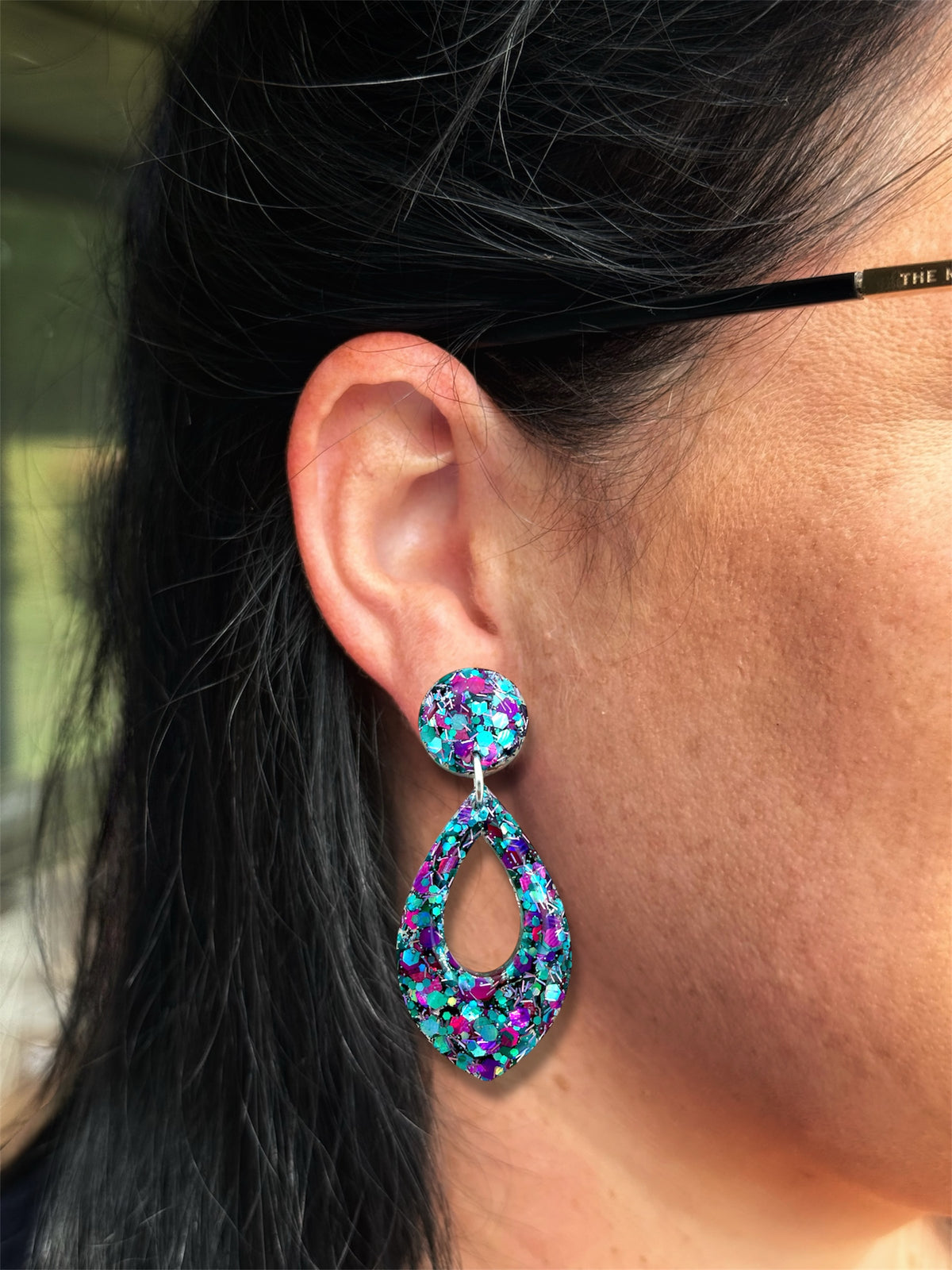 Featured Tear Dangle Peacock