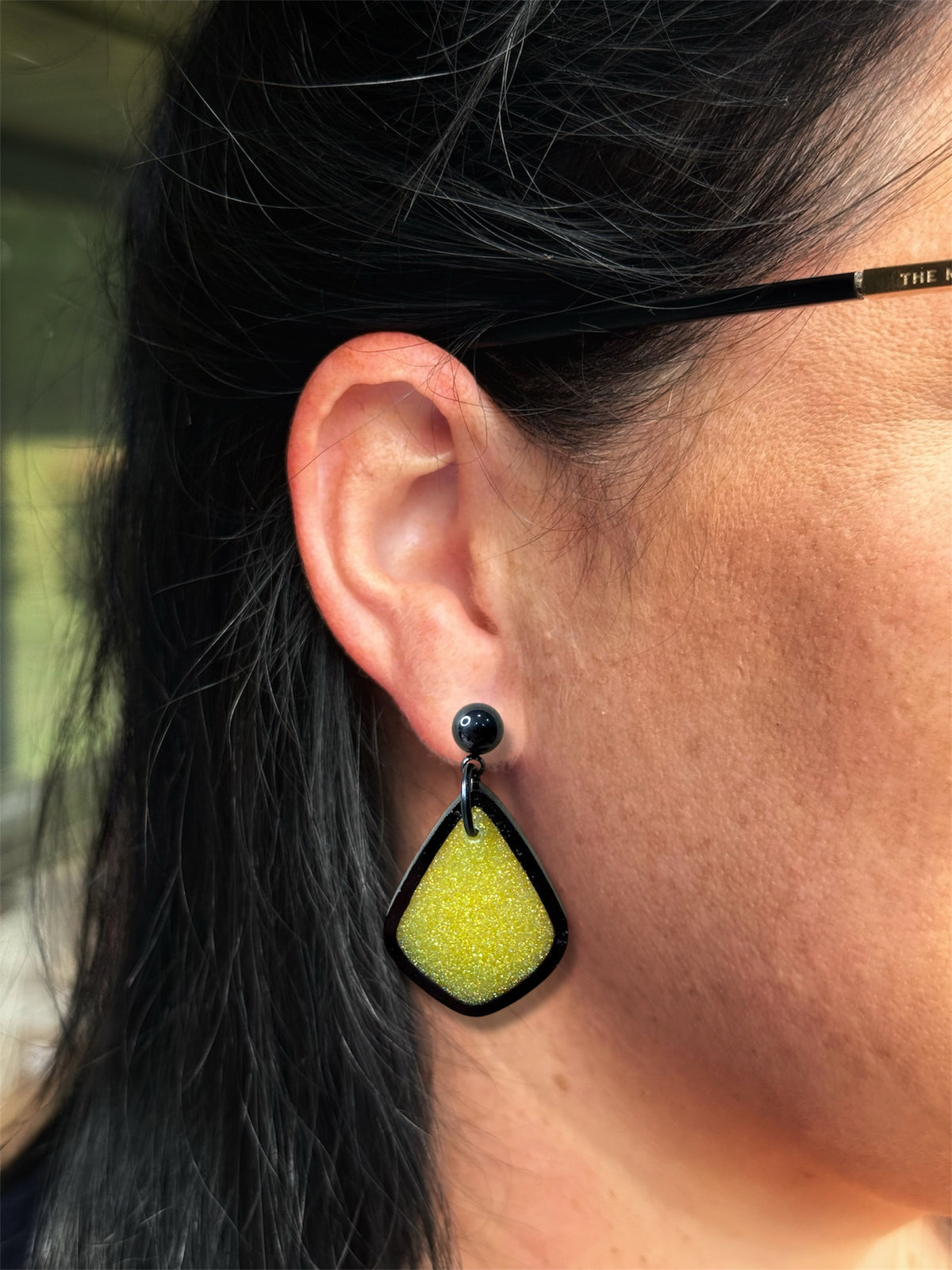 MINI Acrylic Frame Dangle Lemon Lime