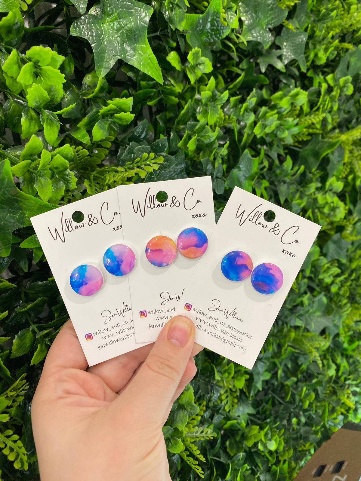 MIDI Stud Acrylic Ink Bloom