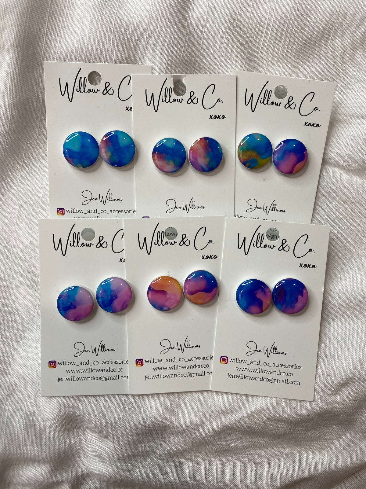 MIDI Stud Acrylic Ink Bloom