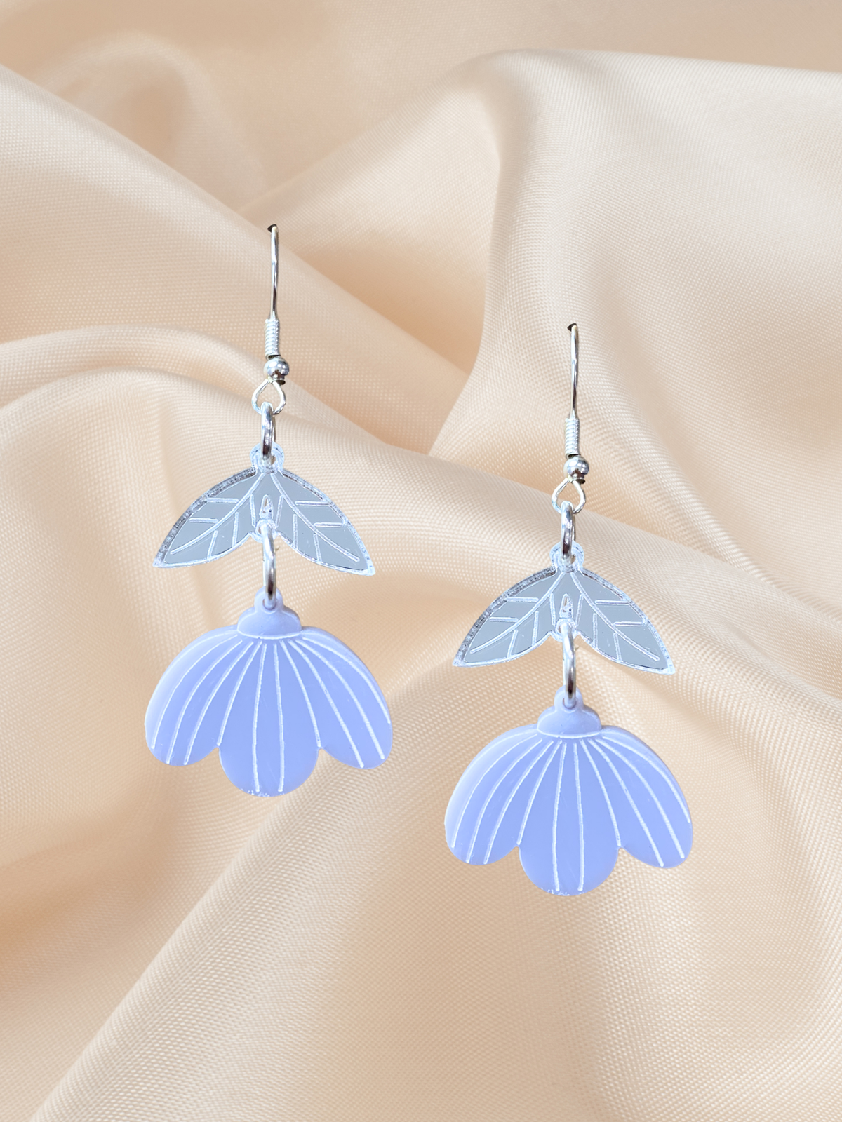 Long Petal Dangle Dusty Purple